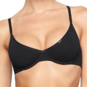 NWT Skims Cotton logo underwire Demi bra
